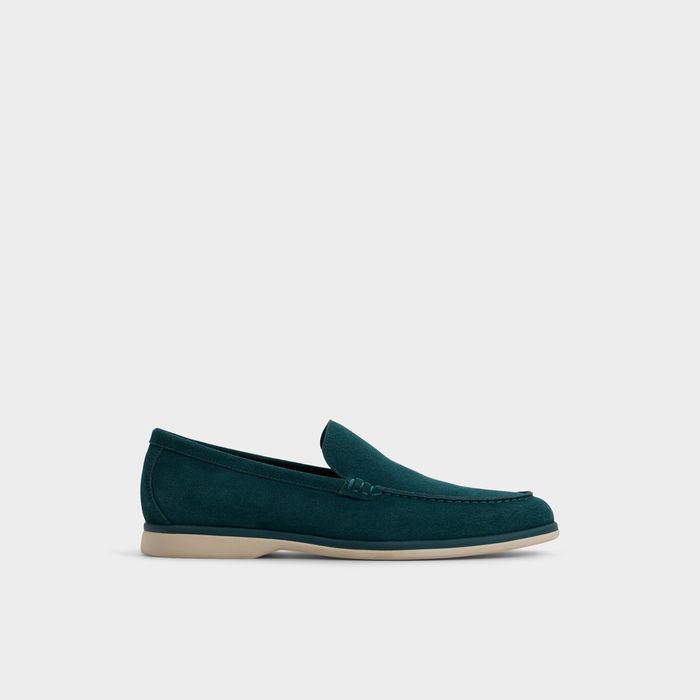 Mocassins em pele verde - MARINER