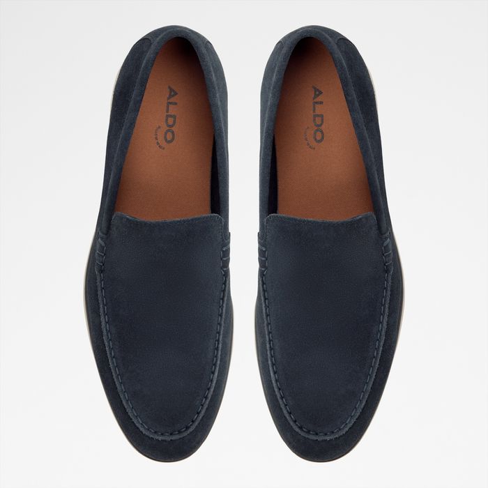 Mocassins em pele azul marinho - MARINER