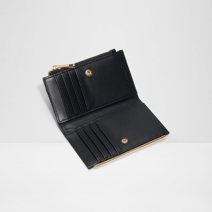 Cartera en piel negro - MERECLYA
