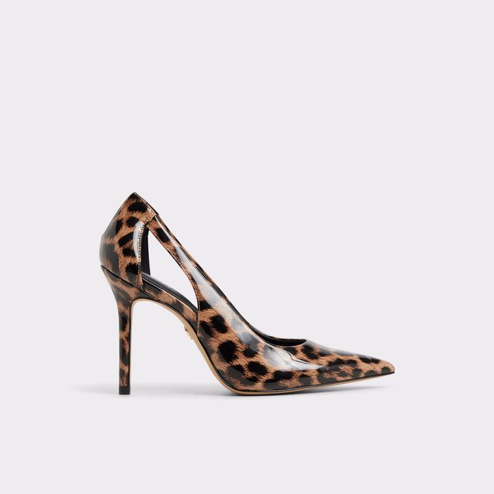 Zapatos de salón en barniz negro, tacón de aguja - MESARTHIM