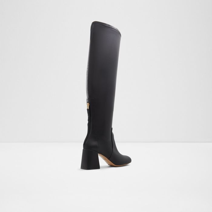 Botas em preto, salto em bloco - MIRARIN