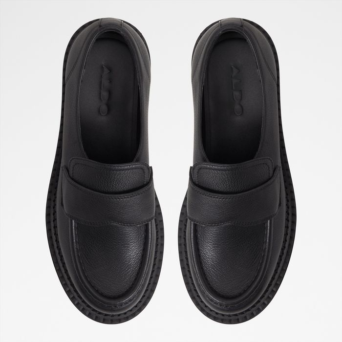 Sapatos rasos em pele preto - MIRAVELLA