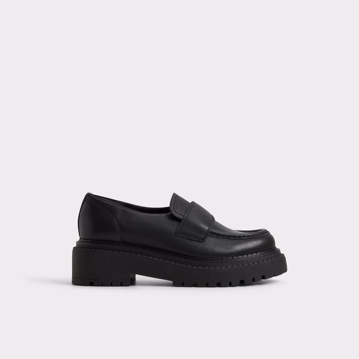 Sapatos rasos em pele preto - MIRAVELLA