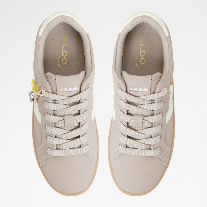 Zapatillas planas en piel gris - MTL72SNEAKER-L