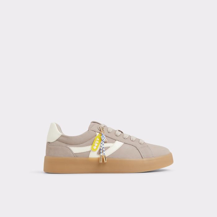 Zapatillas planas en piel gris - MTL72SNEAKER-L