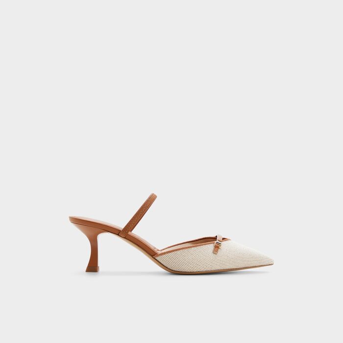Zapatos de salón en coñac, tacón embudo - NAILAH