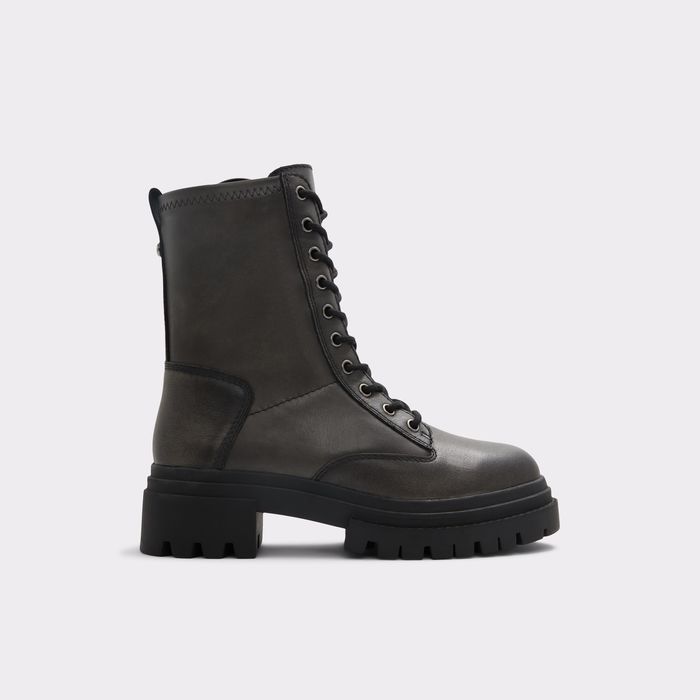 Botins rasos em pele preto - NANE