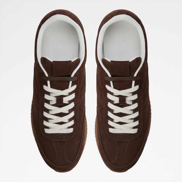 Zapatillas en piel marrón - NATHANIEL