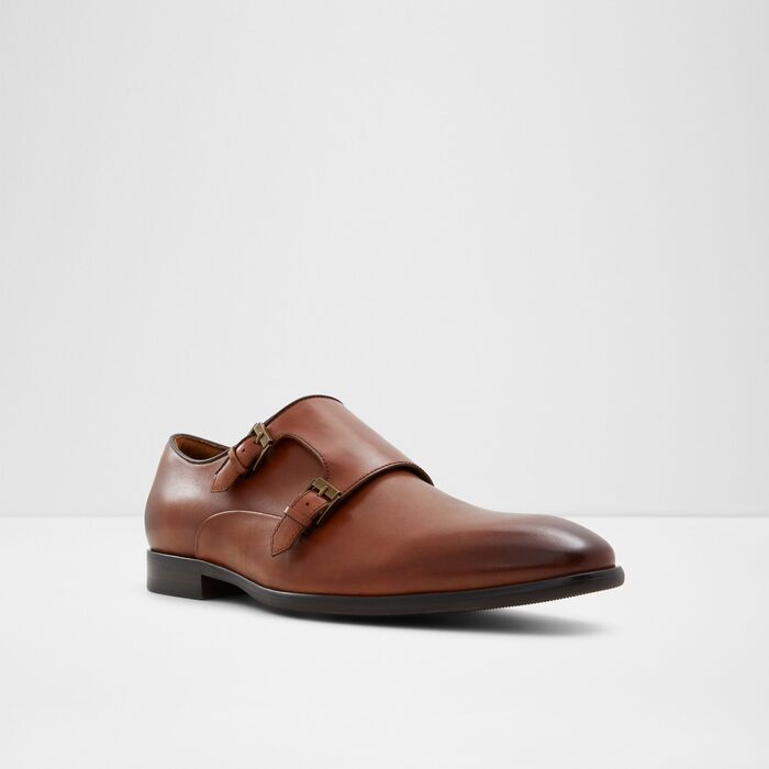 Sapatos clássicos em pele cognac - NECO