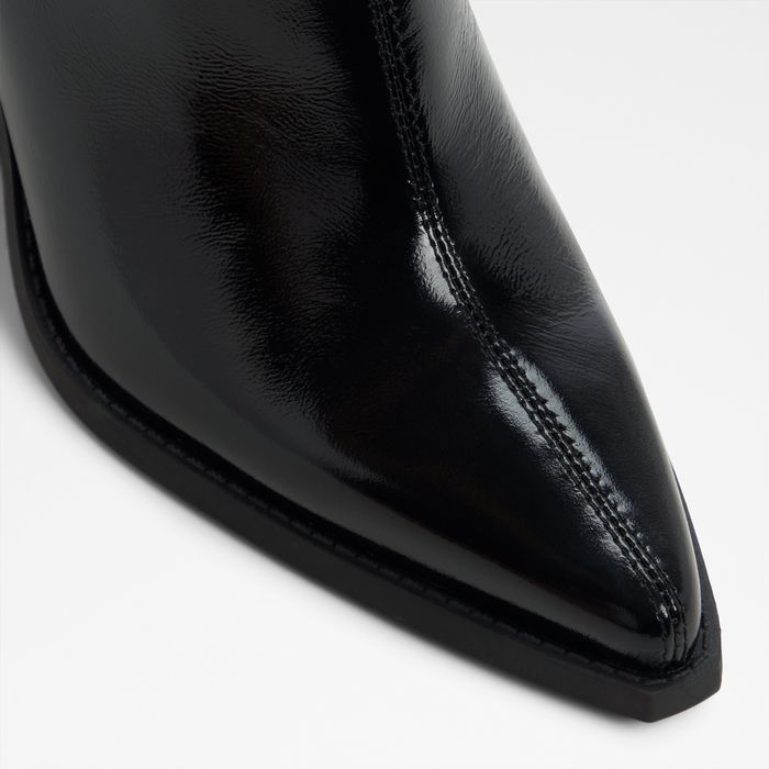 Botins em pele preto, salto em bloco - NORELLE