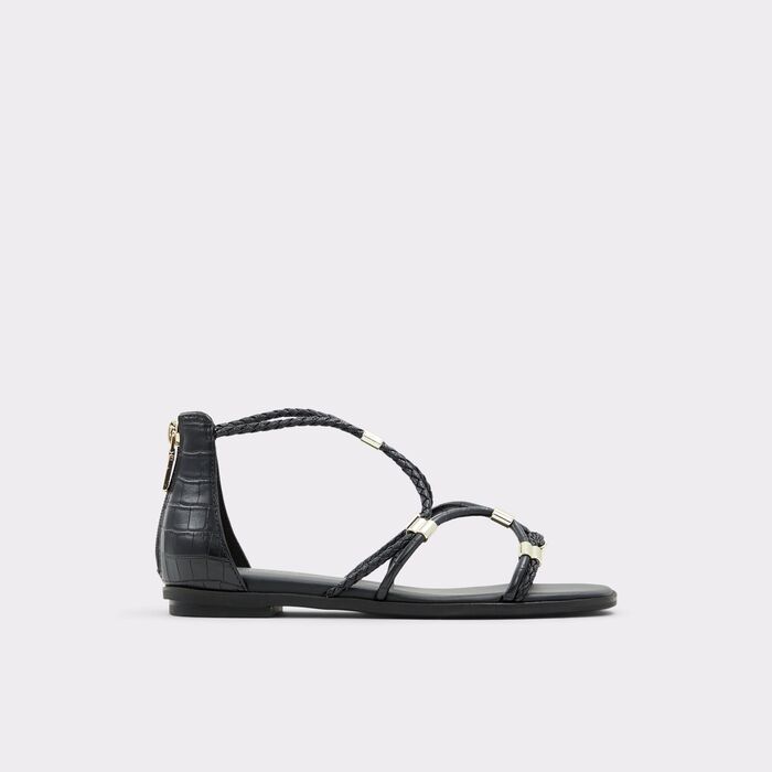 Sandalias planas en negro - OCERIWENFLEX