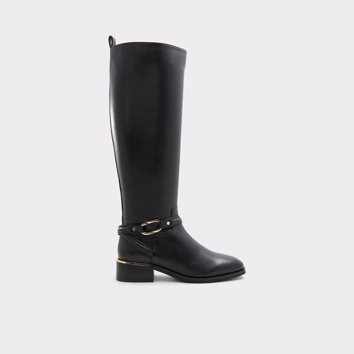 Botas rasas em pele preto - OCYNWAN