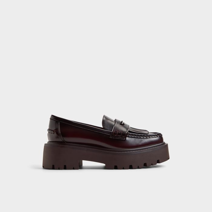 Mocassins rasos em bordô - ONEAMAR