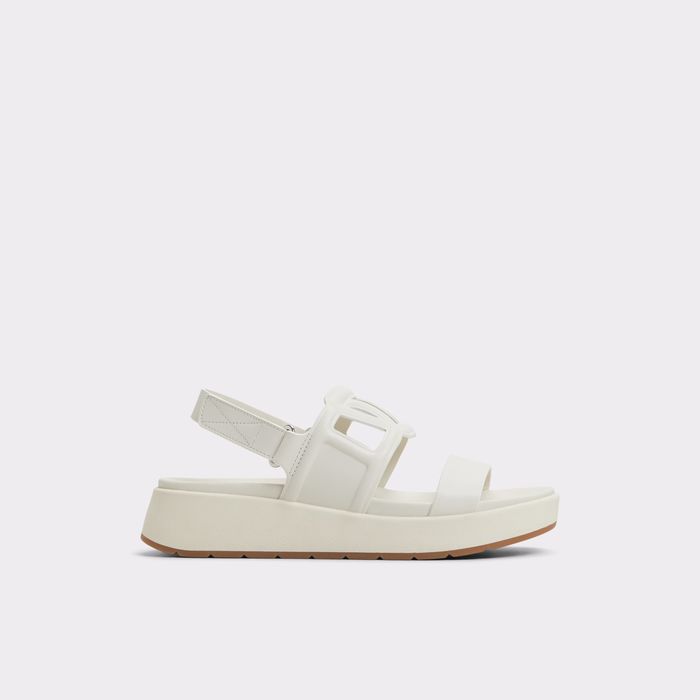Sandalias de plataforma en piel blanco - ONUVIA