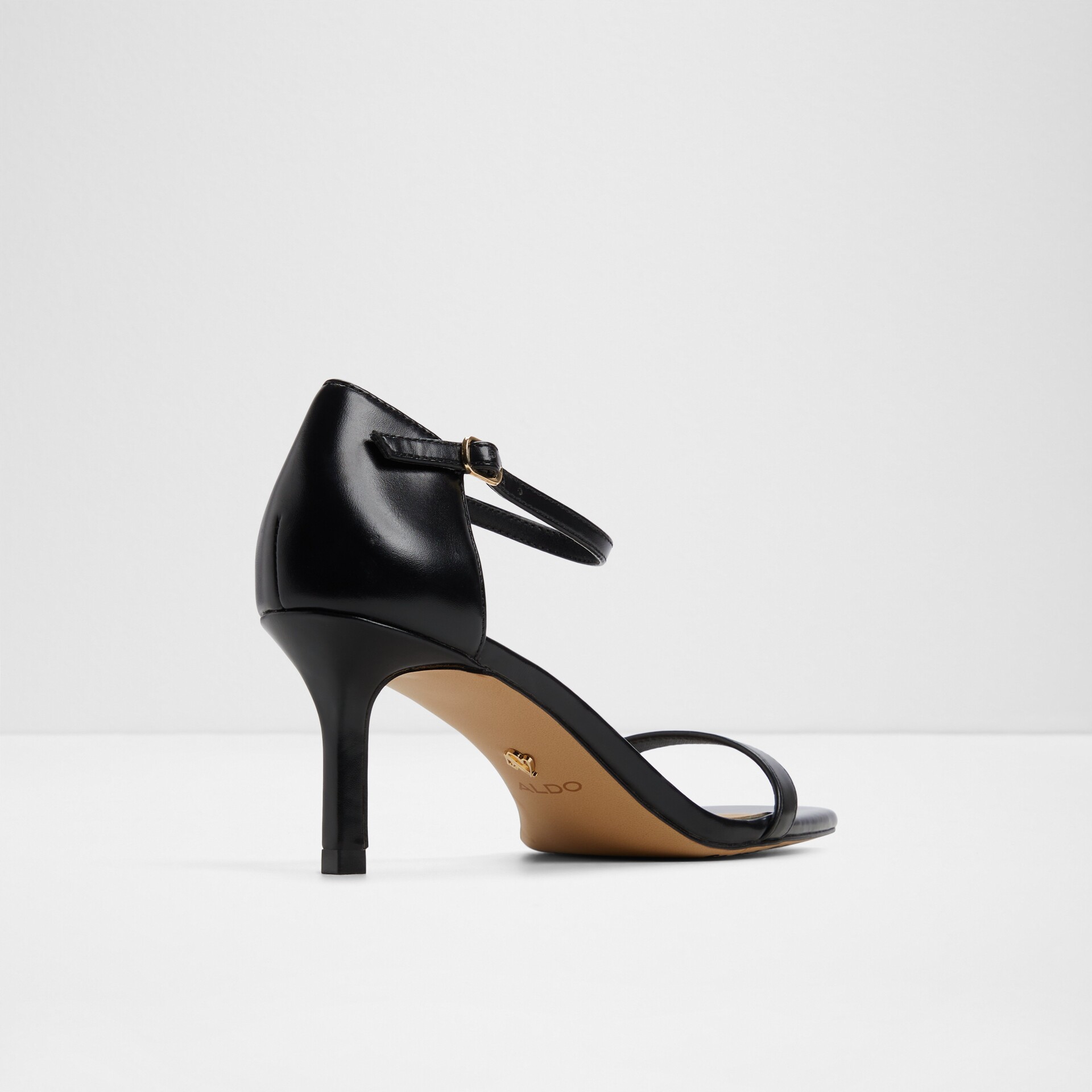 Sandalias para mujer en negro, tacón de aguja PARAGON001002042