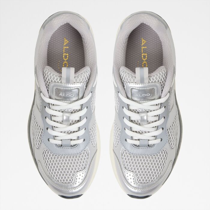 Zapatillas planas en plata - PILLOWSNKR-L