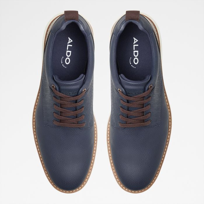 Zapatos de cordones en azul marino - PRETH