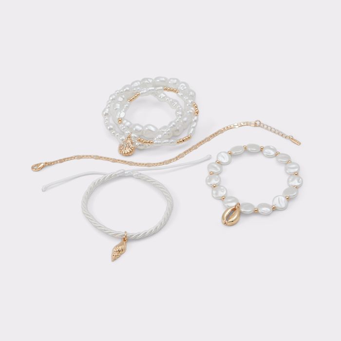 Pulseras en blanco y oro - QARETHA