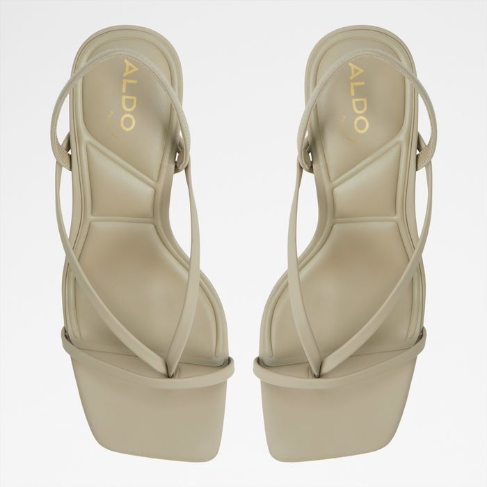 Sandalias en verde, tacón embudo - RIVA