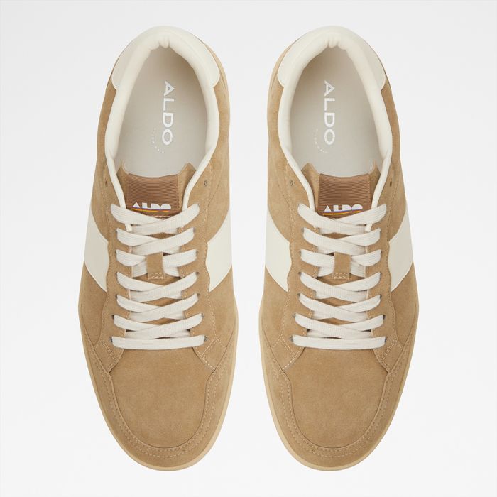 Zapatillas en piel beige - ROSCOE