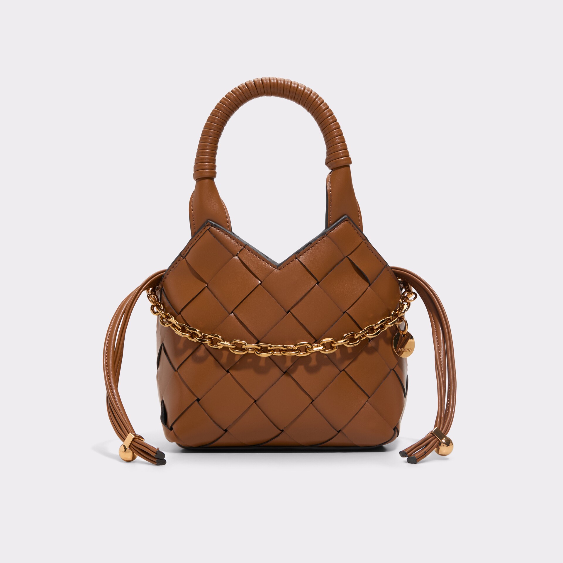 Cartera De Mujer En Piel Brillante Cognac - Primadonna Collection