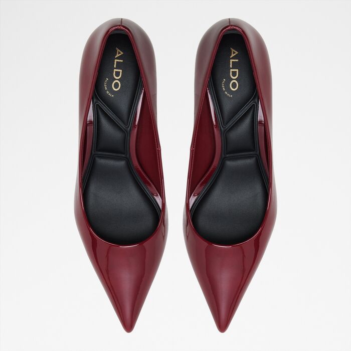 Sapatos em verniz vermelho, salto fino - RUPARI