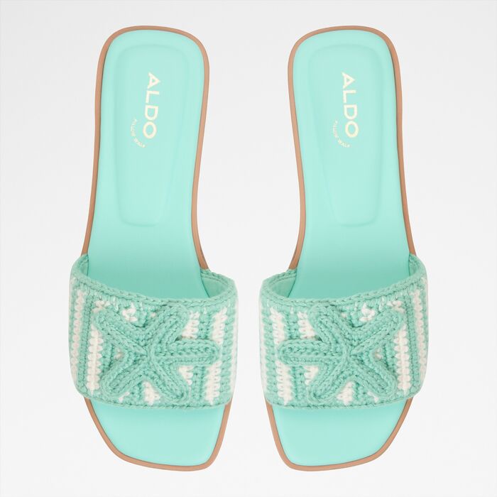 Sandalias planas en verde - SABBIA