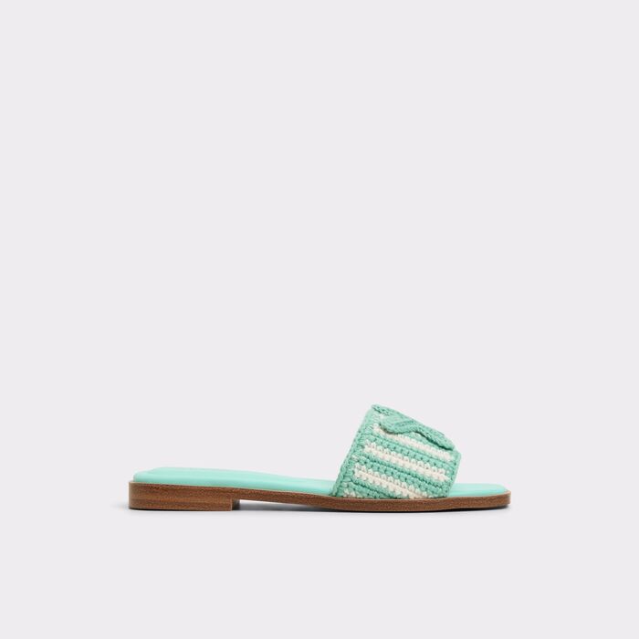 Sandalias planas en verde - SABBIA