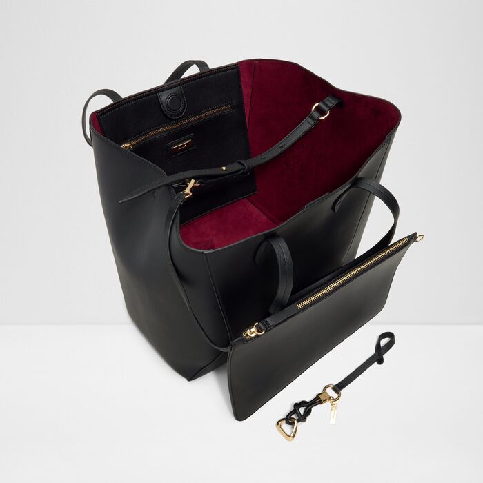 Bolso de hombro en negro - SALUBRIS