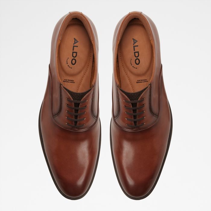 Sapatos clássicos em pele cognac - SANTINO