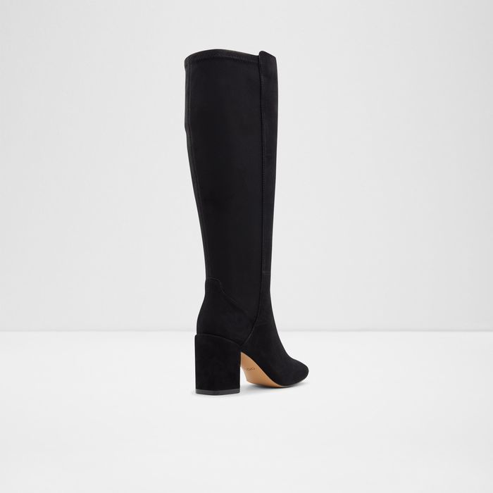 Botas em pele preto, salto em bloco - SATORI