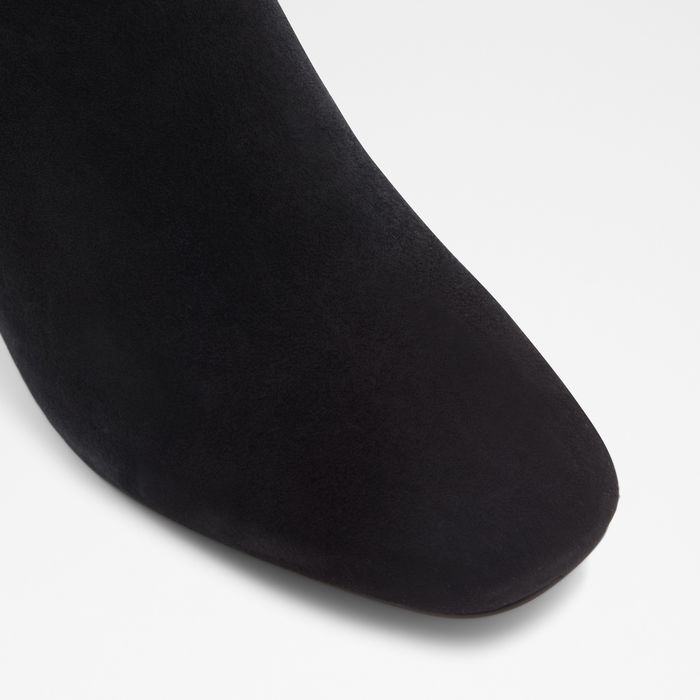 Botas en piel negro, tacón bloque - SATORI