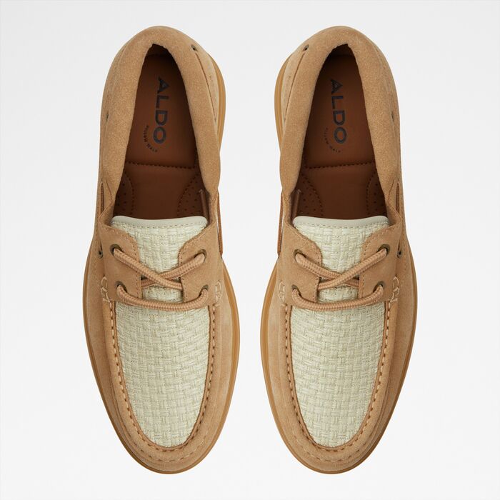 Sapatos de vela em pele bege - SEAEXPLORER