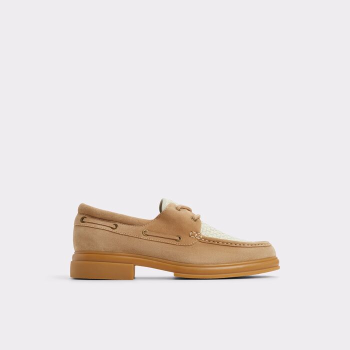 Sapatos de vela em pele bege - SEAEXPLORER