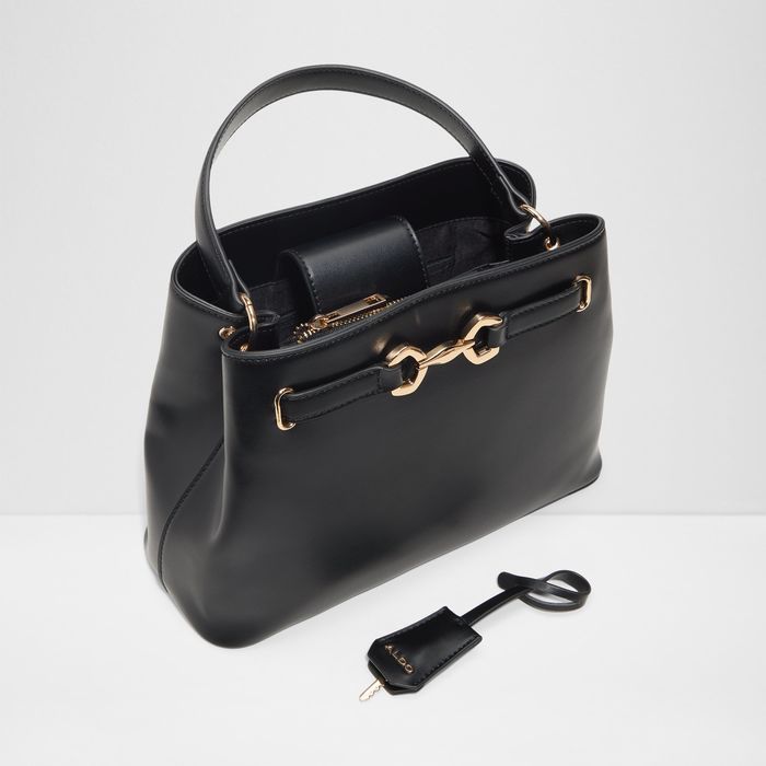 Bolso de mano en negro - SELENIA