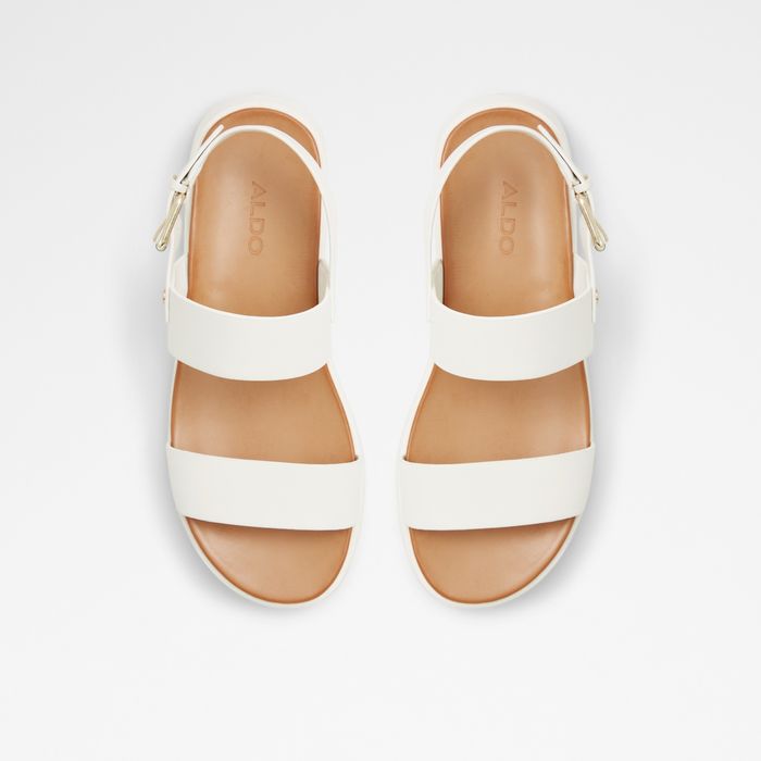 Sandalias de plataforma en piel blanco - SILYIA