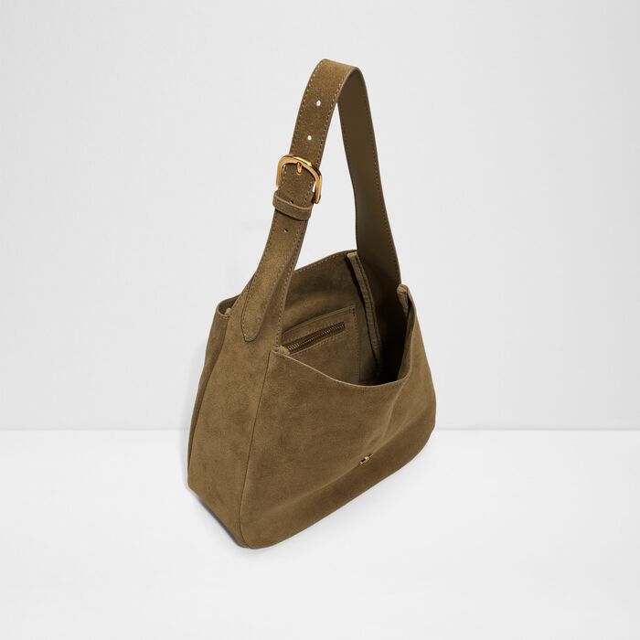 Bolso de hombro en piel beige - SOFFIETTALUXE