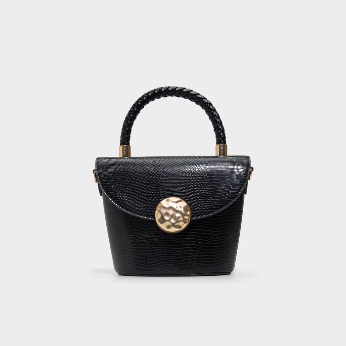 Bolso de mano en negro - SOLETTA