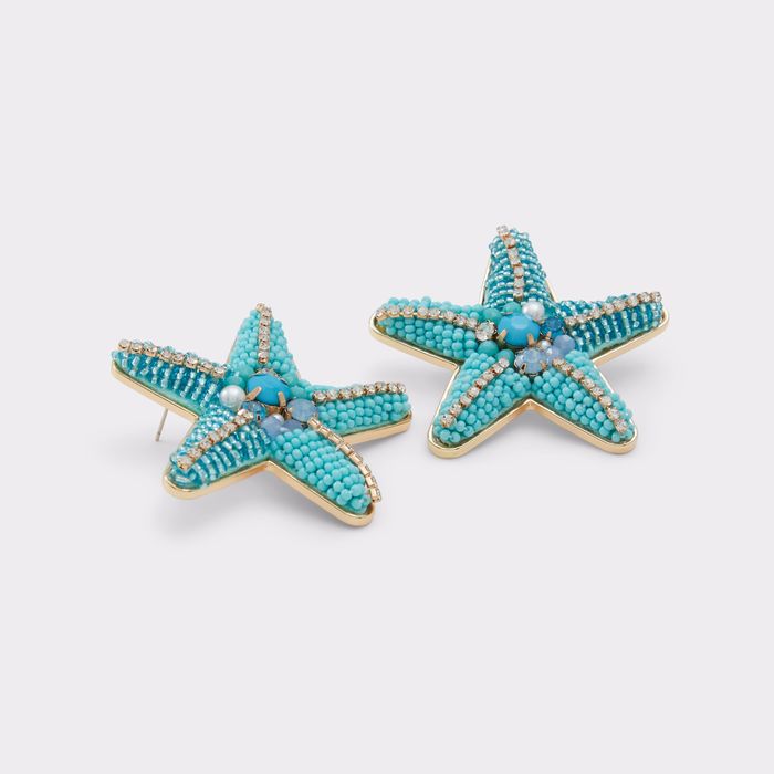 Pendientes largos en azul turquesa - STARFISHH