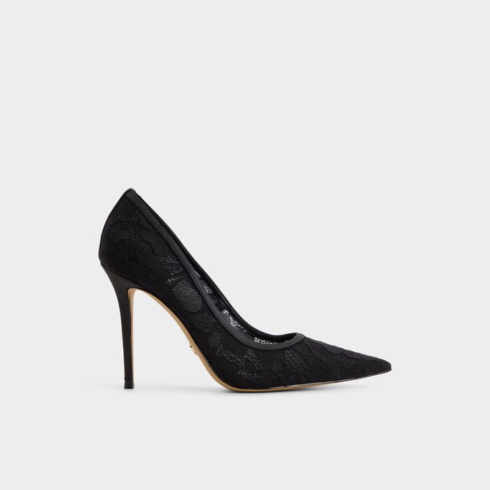 Zapatos de salón en negro, tacón de aguja - STARRLA