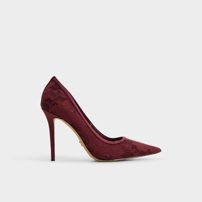 Zapatos de salón en burdeos, tacón de aguja - STARRLA