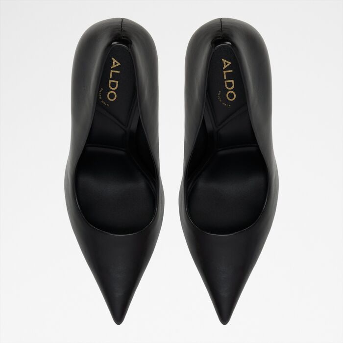 Sapatos em pele preto, salto fino - STASYA