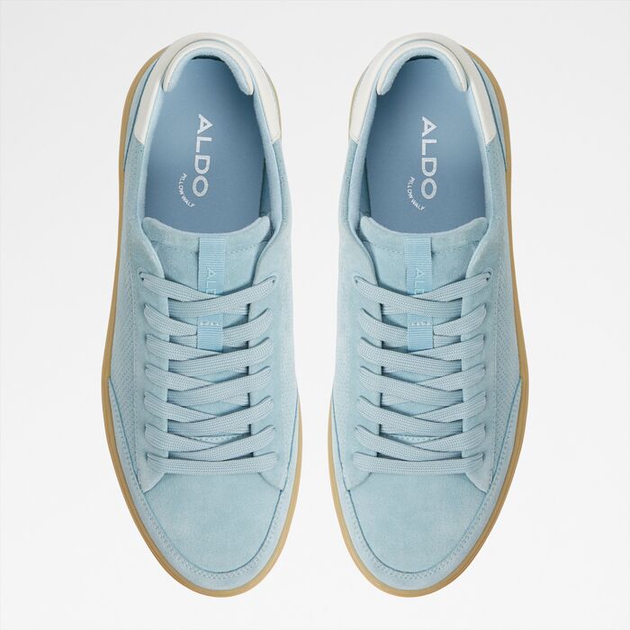 Zapatillas en piel azul - STEPUP