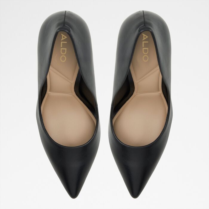 Sapatos em pele preto, salto fino - STESSY2.0