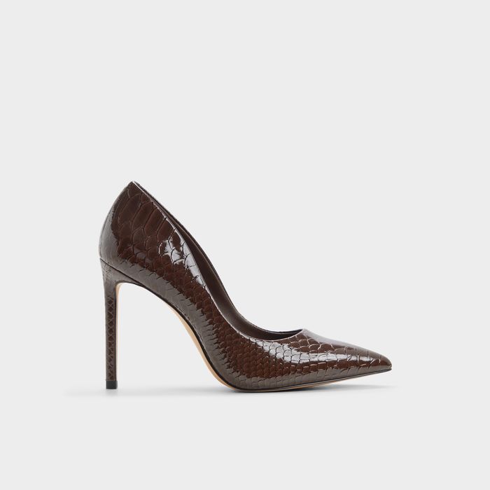 Sapatos em castanho, salto fino - STESSY2.0