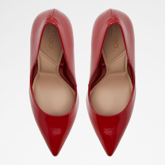 Sapatos em verniz vermelho, salto fino - STESSY2.0