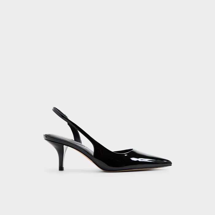 Sapatos em preto, salto fino - STESSYLOWSLING