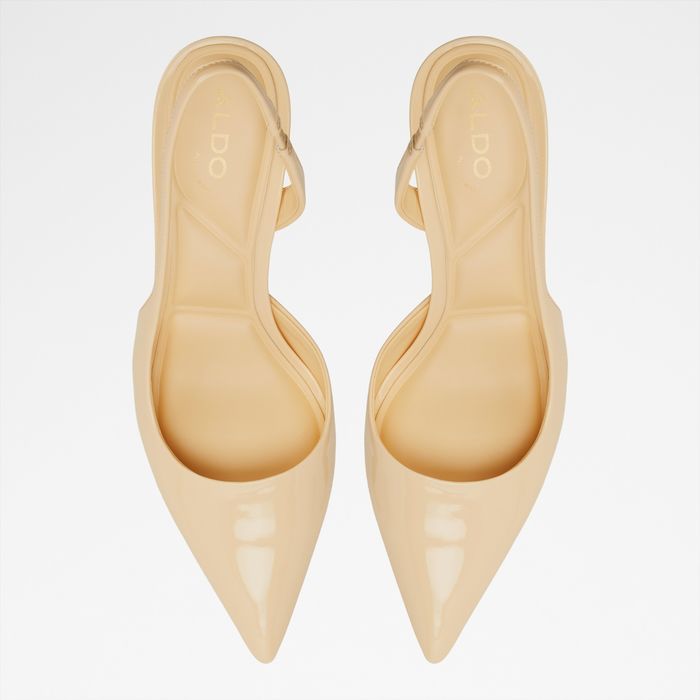 Sapatos em amarelo, salto fino - STESSYLOWSLING