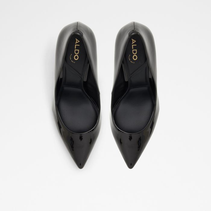 Sapatos em verniz preto, salto fino - STESSYMID
