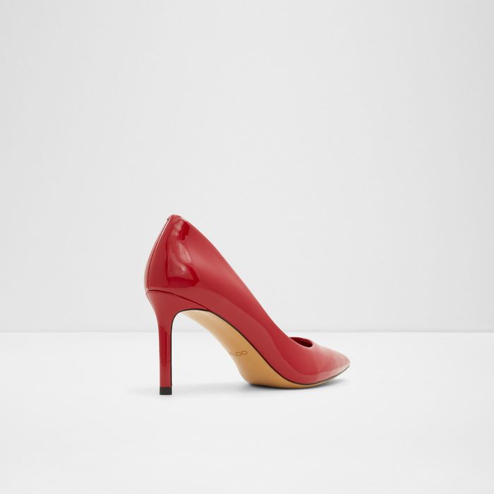 Sapatos em verniz vermelho, salto fino - STESSYMID